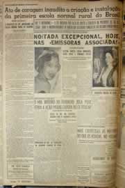 Página do jornal Correio do Ceará de junho de 1954