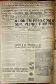 Página do jornal Correio do Ceará de junho de 1954