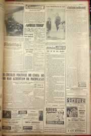 Página do jornal Correio do Ceará de junho de 1954