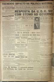 Página do jornal Correio do Ceará de junho de 1954