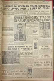 Página do jornal Correio do Ceará de junho de 1954