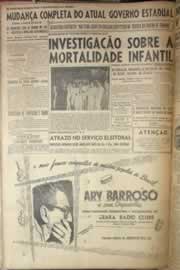 Página do jornal Correio do Ceará de junho de 1954