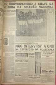 Página do jornal Correio do Ceará de junho de 1954
