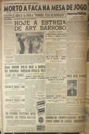 Página do jornal Correio do Ceará de junho de 1954