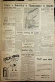 Página do jornal Correio do Ceará de outubro de 1954