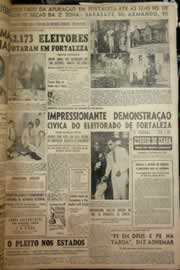 Página do jornal Correio do Ceará de outubro de 1954