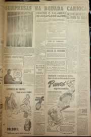 Página do jornal Correio do Ceará de outubro de 1954