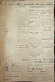 Página do jornal Correio do Ceará de outubro de 1954