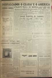 Página do jornal Correio do Ceará de outubro de 1954