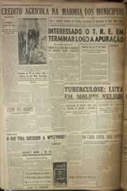Página do jornal Correio do Ceará de outubro de 1954