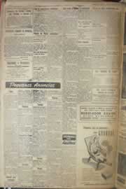 Página do jornal Correio do Ceará de outubro de 1954