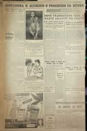 Página do jornal Correio do Ceará de outubro de 1954