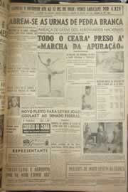 Página do jornal Correio do Ceará de outubro de 1954