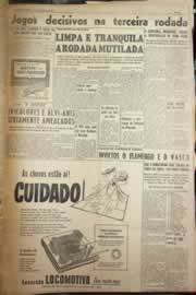 Página do jornal Correio do Ceará de outubro de 1954