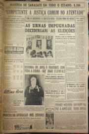 Página do jornal Correio do Ceará de outubro de 1954