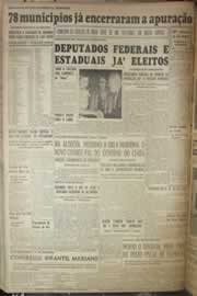 Página do jornal Correio do Ceará de outubro de 1954
