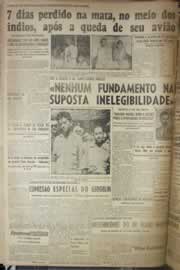 Página do jornal Correio do Ceará de outubro de 1954
