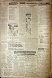 Página do jornal Correio do Ceará de outubro de 1954