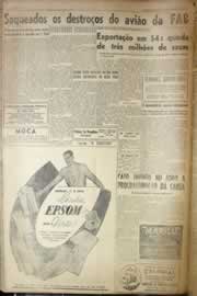 Página do jornal Correio do Ceará de outubro de 1954