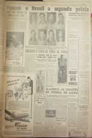 Página do jornal Correio do Ceará de outubro de 1954