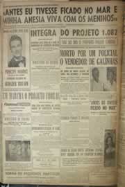 Página do jornal Correio do Ceará de novembro de 1954
