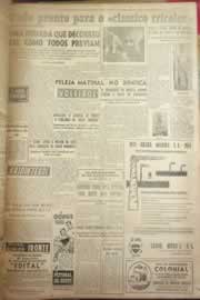 Página do jornal Correio do Ceará de novembro de 1954