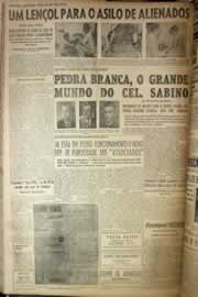 Página do jornal Correio do Ceará de novembro de 1954