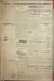 Página do jornal Correio do Ceará de dezembro de 1954