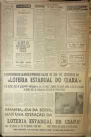 Página do jornal Correio do Ceará de dezembro de 1954