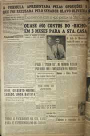 Página do jornal Correio do Ceará de dezembro de 1954