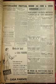Página do jornal Correio do Ceará de dezembro de 1954