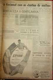 Página do jornal Correio do Ceará de dezembro de 1954