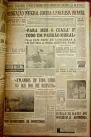 Página do jornal Correio do Ceará de dezembro de 1954