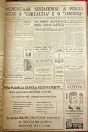 Página do jornal Correio do Ceará de dezembro de 1954