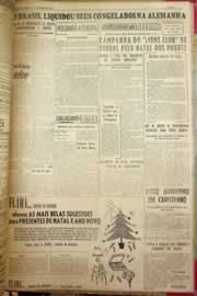 Página do jornal Correio do Ceará de dezembro de 1954