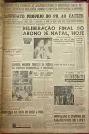 Página do jornal Correio do Ceará de dezembro de 1954