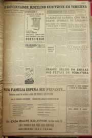 Página do jornal Correio do Ceará de dezembro de 1954