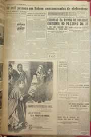Página do jornal Correio do Ceará de dezembro de 1954