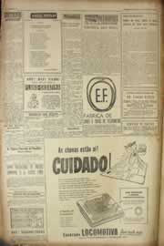 Página do jornal Correio do Ceará de abril de 1955