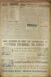 Página do jornal Correio do Ceará de abril de 1955