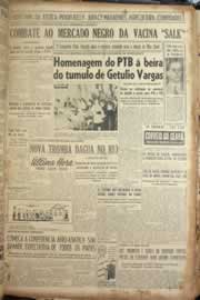 Página do jornal Correio do Ceará de abril de 1955