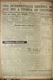 Página do jornal Correio do Ceará de abril de 1955