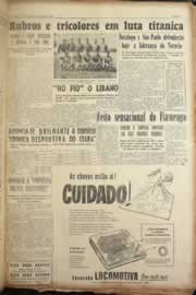 Página do jornal Correio do Ceará de abril de 1955