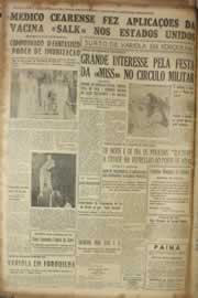 Página do jornal Correio do Ceará de abril de 1955