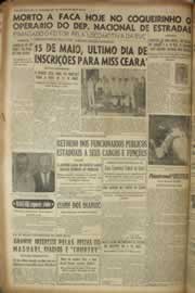 Página do jornal Correio do Ceará de abril de 1955