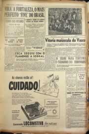 Página do jornal Correio do Ceará de maio de 1955