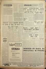 Página do jornal Correio do Ceará de maio de 1955