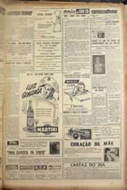 Página do jornal Correio do Ceará de maio de 1955