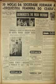 Página do jornal Correio do Ceará de maio de 1955