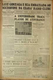 Página do jornal Correio do Ceará de maio de 1955